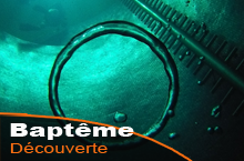 Baptême de Plongée::première immersion Baptême de plongée